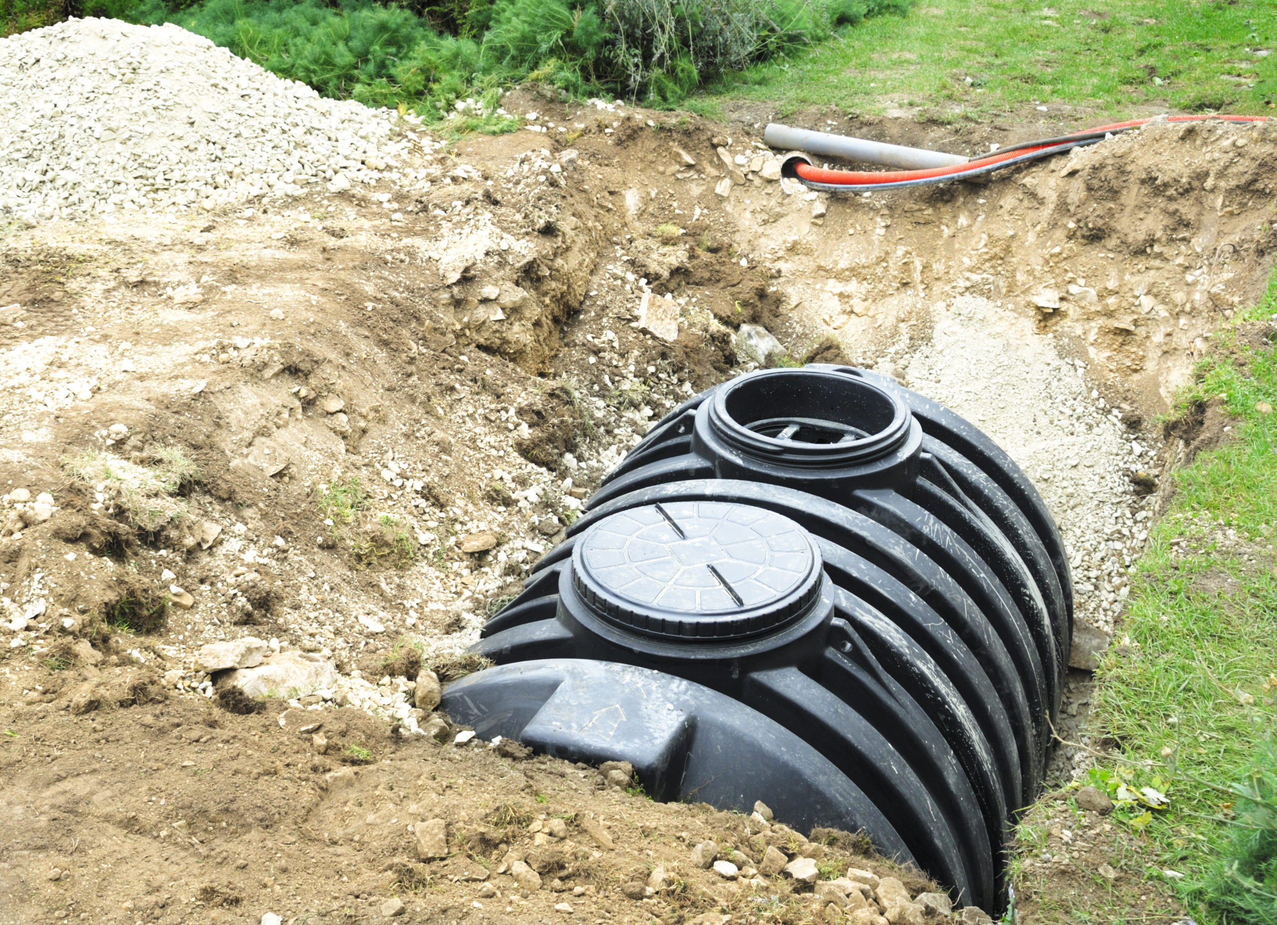 installed septic tank